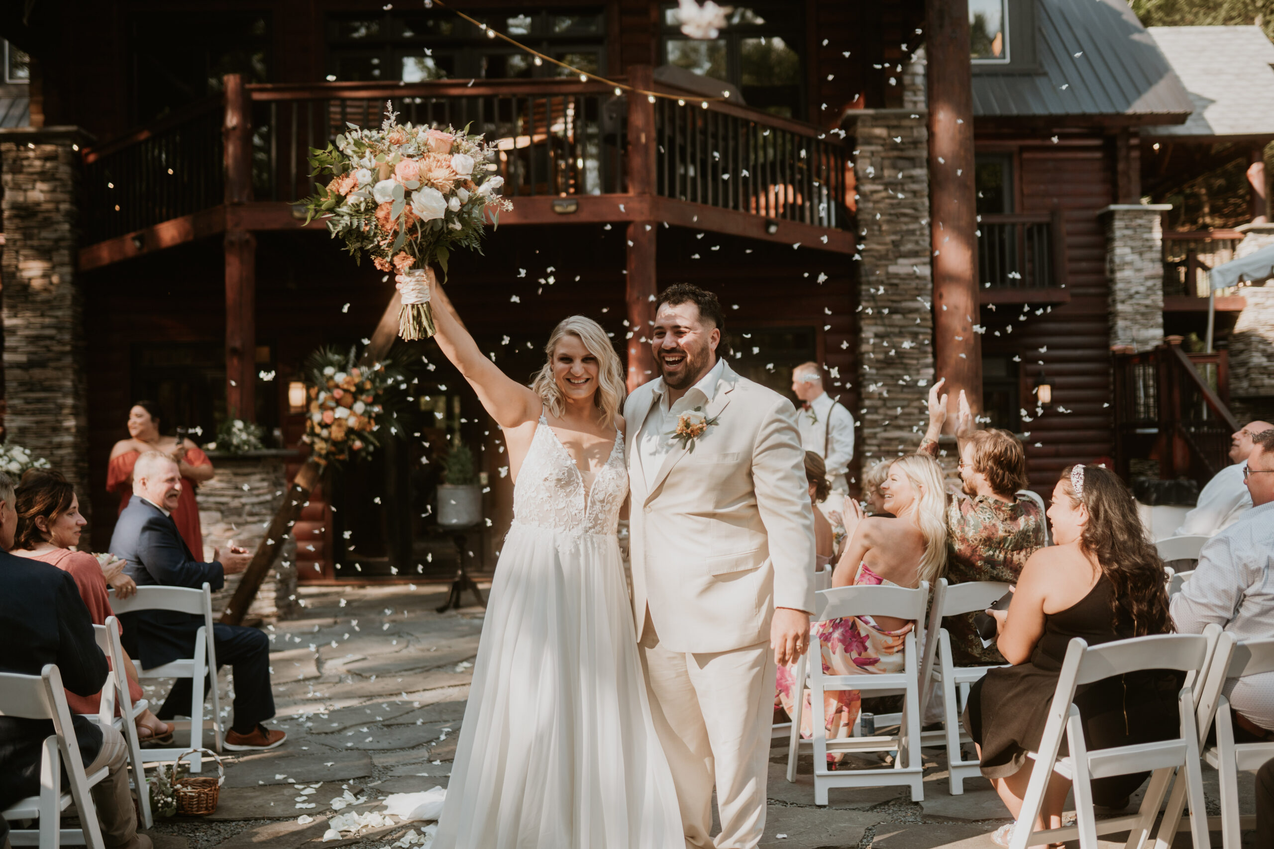 Shelby + Anthony: Woodsy Intimate Micro-Wedding in the Poconos 